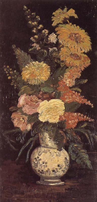 Vincent Van Gogh Vase with Asters ,Salvia and Other Flowers (nn04) France oil painting art